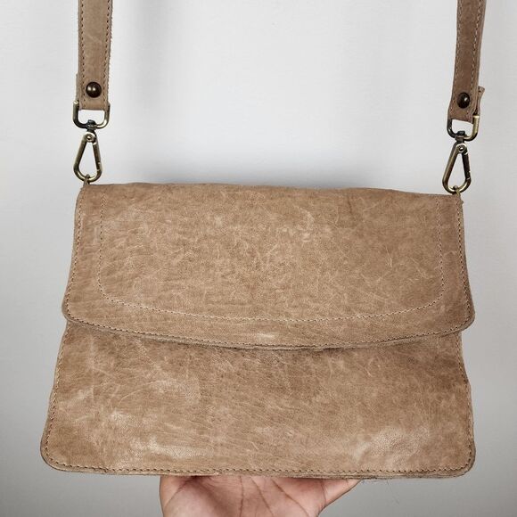 Maxon Shoulder Bag Italian Natural Leather Crossbody Messenger Purse Handbag - Picture 10 of 16